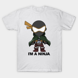 I'M A NINJA Cosplay 46 on white T-Shirt